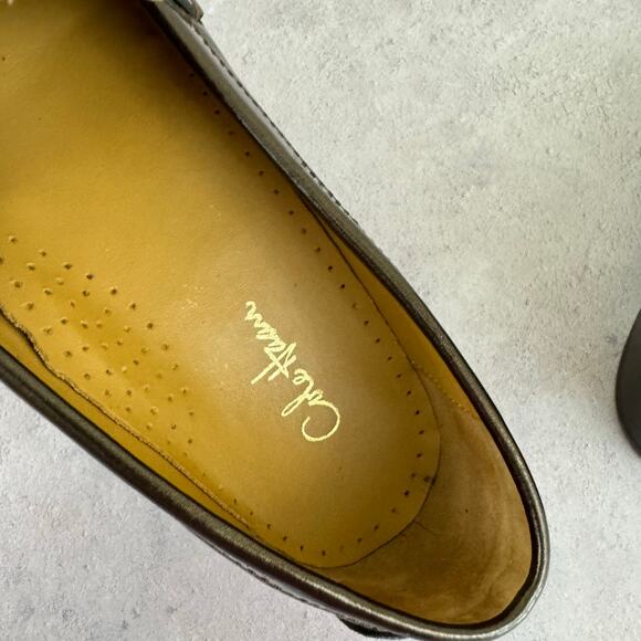 Cole Haan Shoes Womens Size 7 B Tassel Loafers Slip On Brown Shiny D29965 - Picture 13 of 15